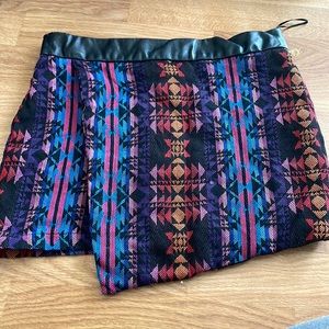 Cute pattern asymmetrical Depri skirt